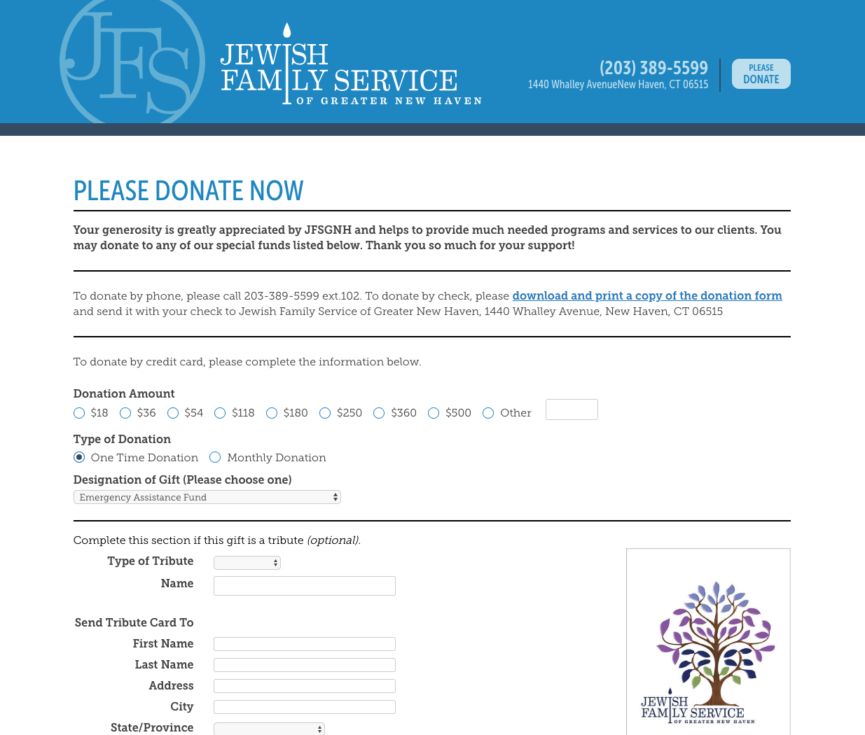JFS Donations