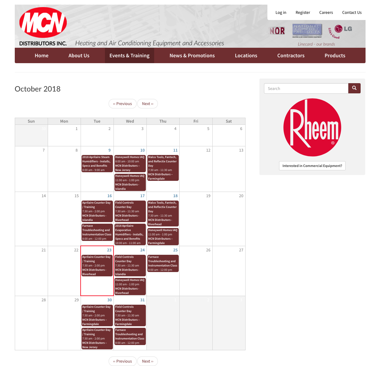 MCN Calendar